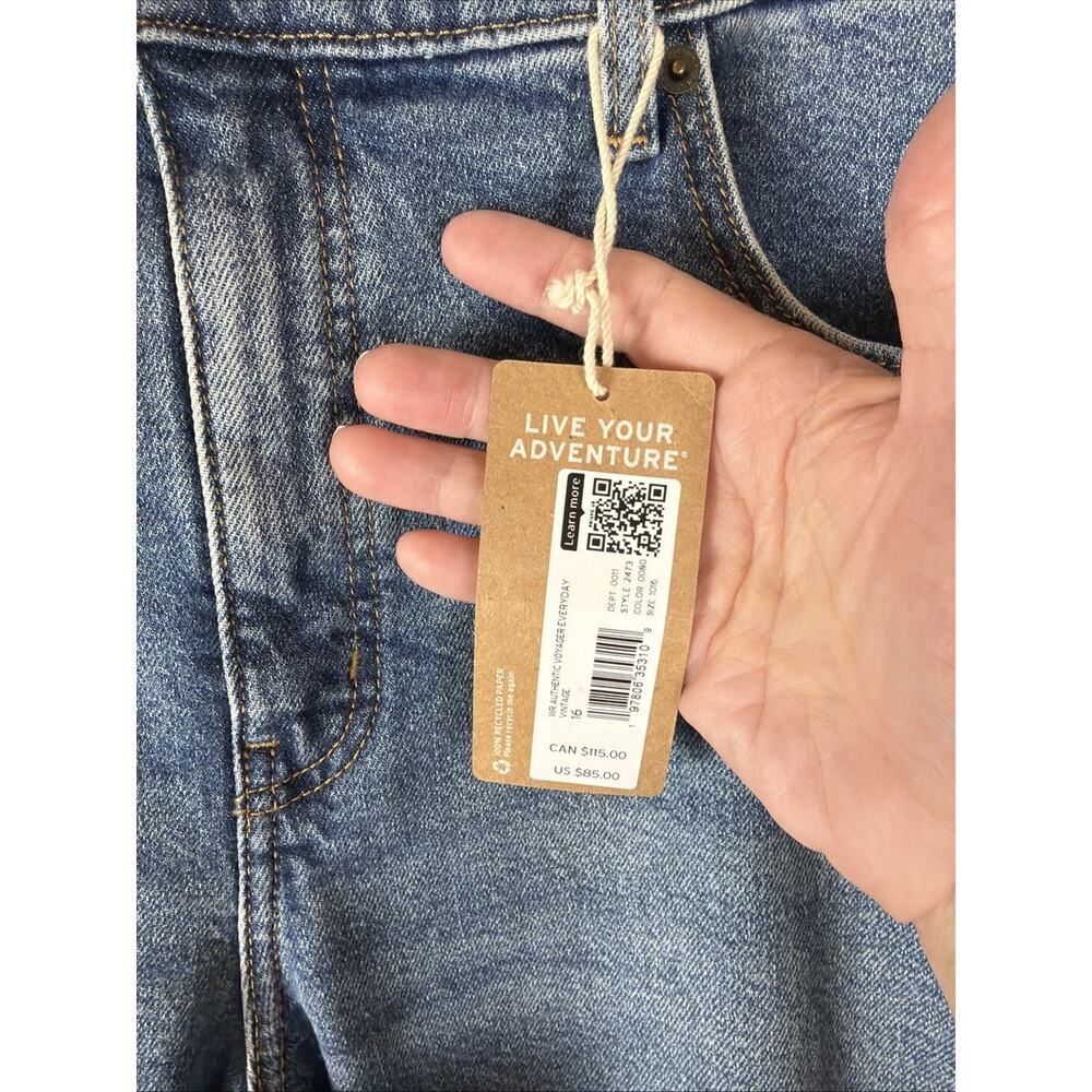 Eddie Bauer Authentic Voyager High Rise Straight Crop Jean Vintage Size 16 85.00 - Picture 5 of 10